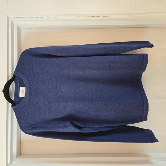 House Of Paul Rosen Wool Lightweight Crewneck Long Sleeve Sweater Blue Size Medi - Picture 3 of 10